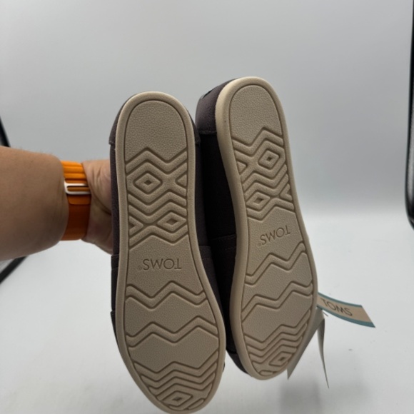 NEW TOMS Alpargata US Size Women's 7.5 Ash Recycled Cotton Canvas - Picture 7 of 8